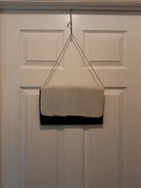 Limited Edition Two-Tone Black and Cream Chain-Handle Shoulder‎ Bag